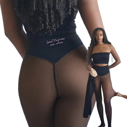 [BUY 1 GET 1 FREE] High-Waist Shaping Fleece Lined Tights