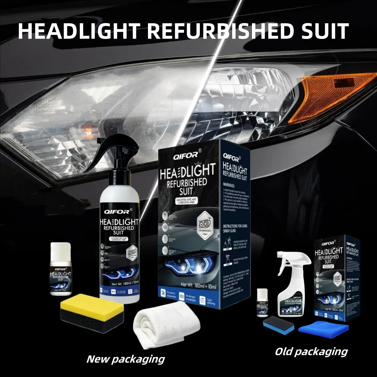 Ultimate Automotive Headlamp Restoration Fluid: Clear Blur, Yellowing & Oxidation
