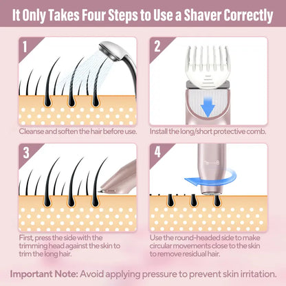 2-in-1 Flawless Shaver & Painless Bikini Trimmer