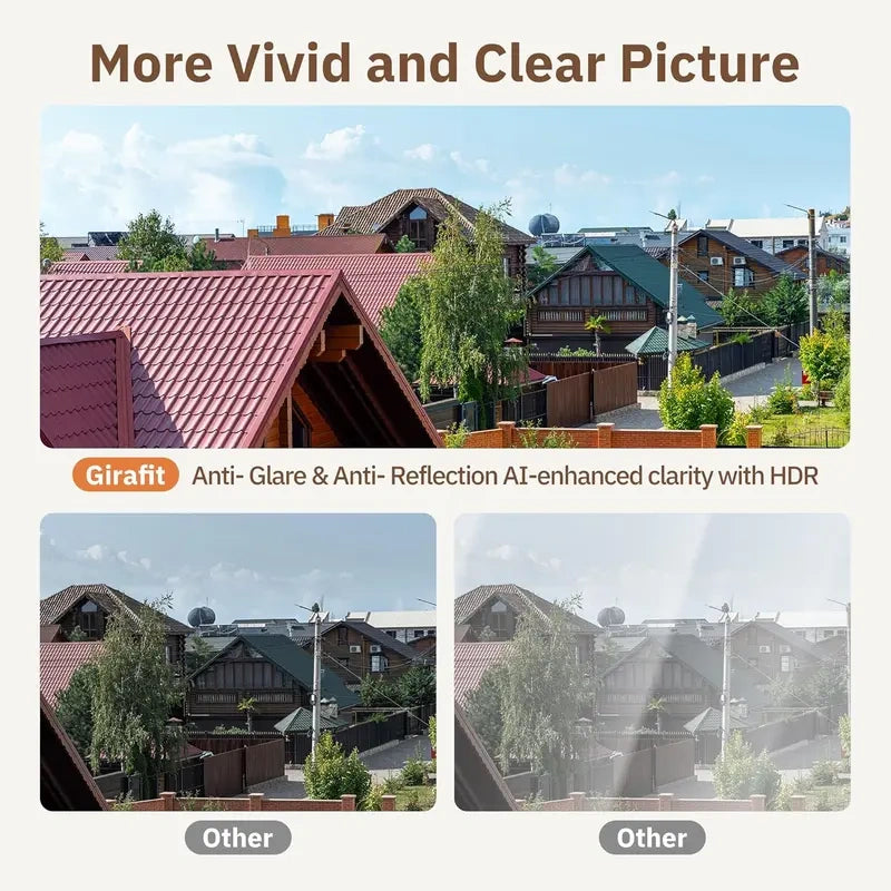 3MP 2K Window Camera,2.4GHz & 5GHz WiFi Indoor Cameras for Home Security with ChromaMax Al Color Night Vision