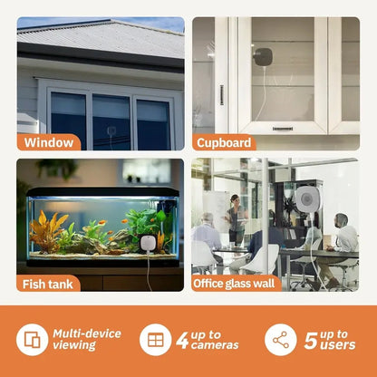 3MP 2K Window Camera,2.4GHz & 5GHz WiFi Indoor Cameras for Home Security with ChromaMax Al Color Night Vision
