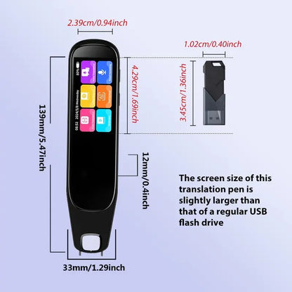 Standalone Smart Reading Pen & Instant Multi-Language Translator