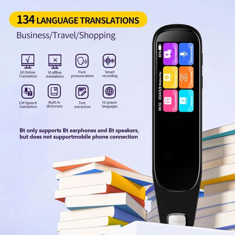 Standalone Smart Reading Pen & Instant Multi-Language Translator