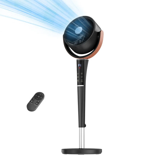 1050CFM High-Airflow Smart DC Pedestal Fan & Air Circulator