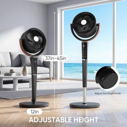 1050CFM High-Airflow Smart DC Pedestal Fan & Air Circulator