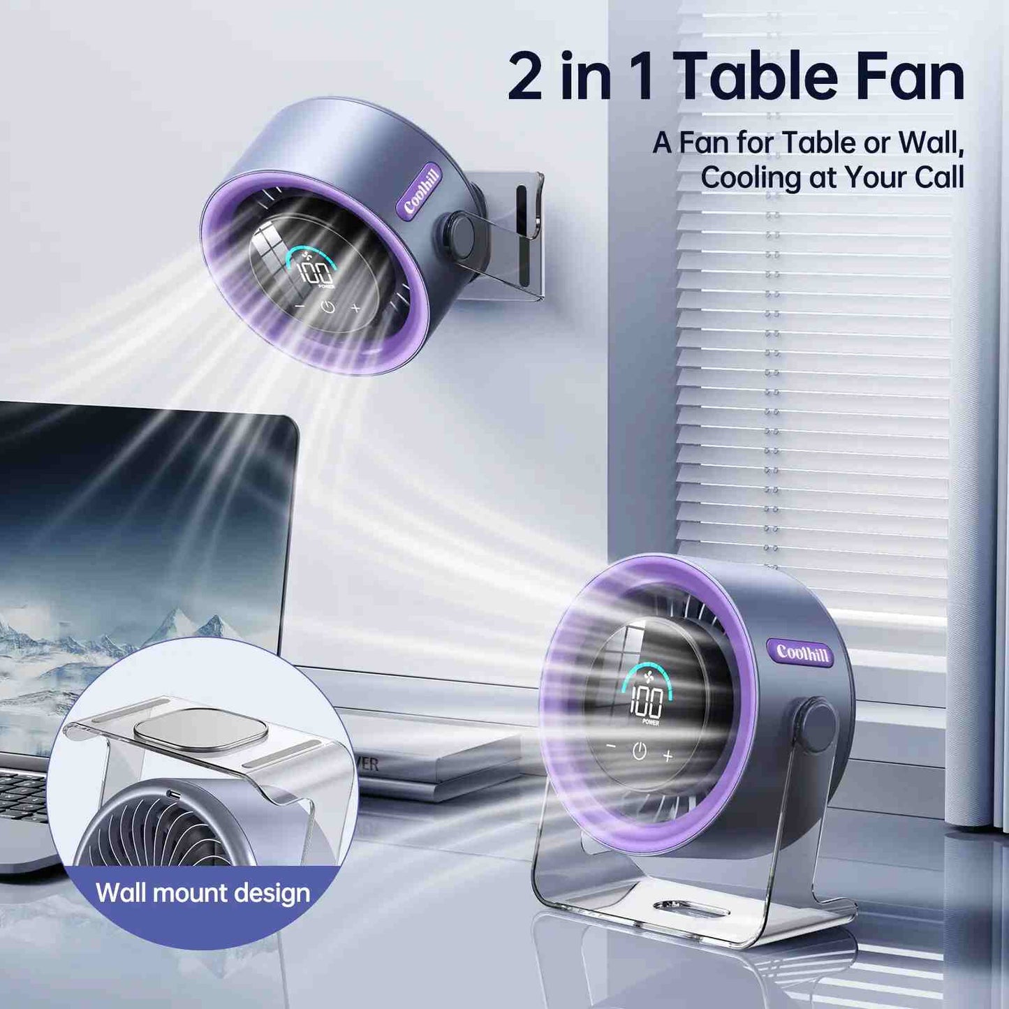 Ultra-Quiet USB Desk Fan – Instant Personal Cooling Anywhere
