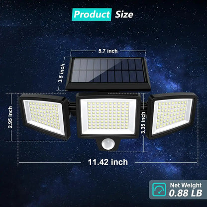 Super Bright Solar Motion Sensor Outdoor Light
