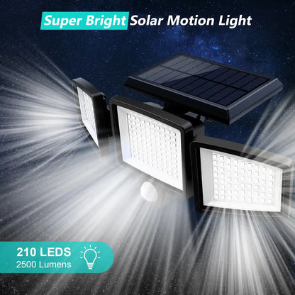 Super Bright Solar Motion Sensor Outdoor Light