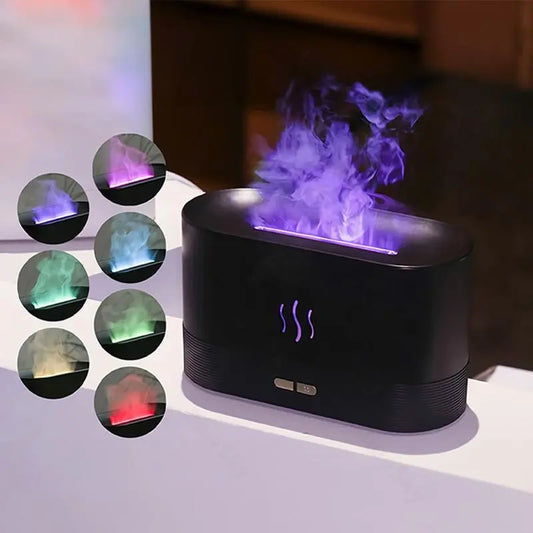 Portable Simulated Flame Air Aroma Diffuser