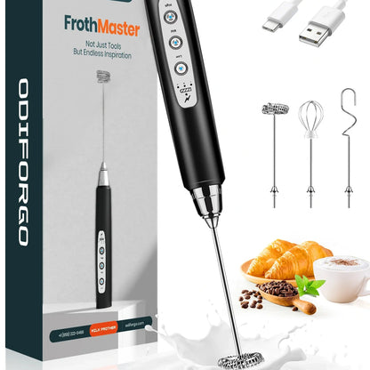 Rechargeable Milk Frother,Coffee Mixer,Frother Wand Drink Mixer