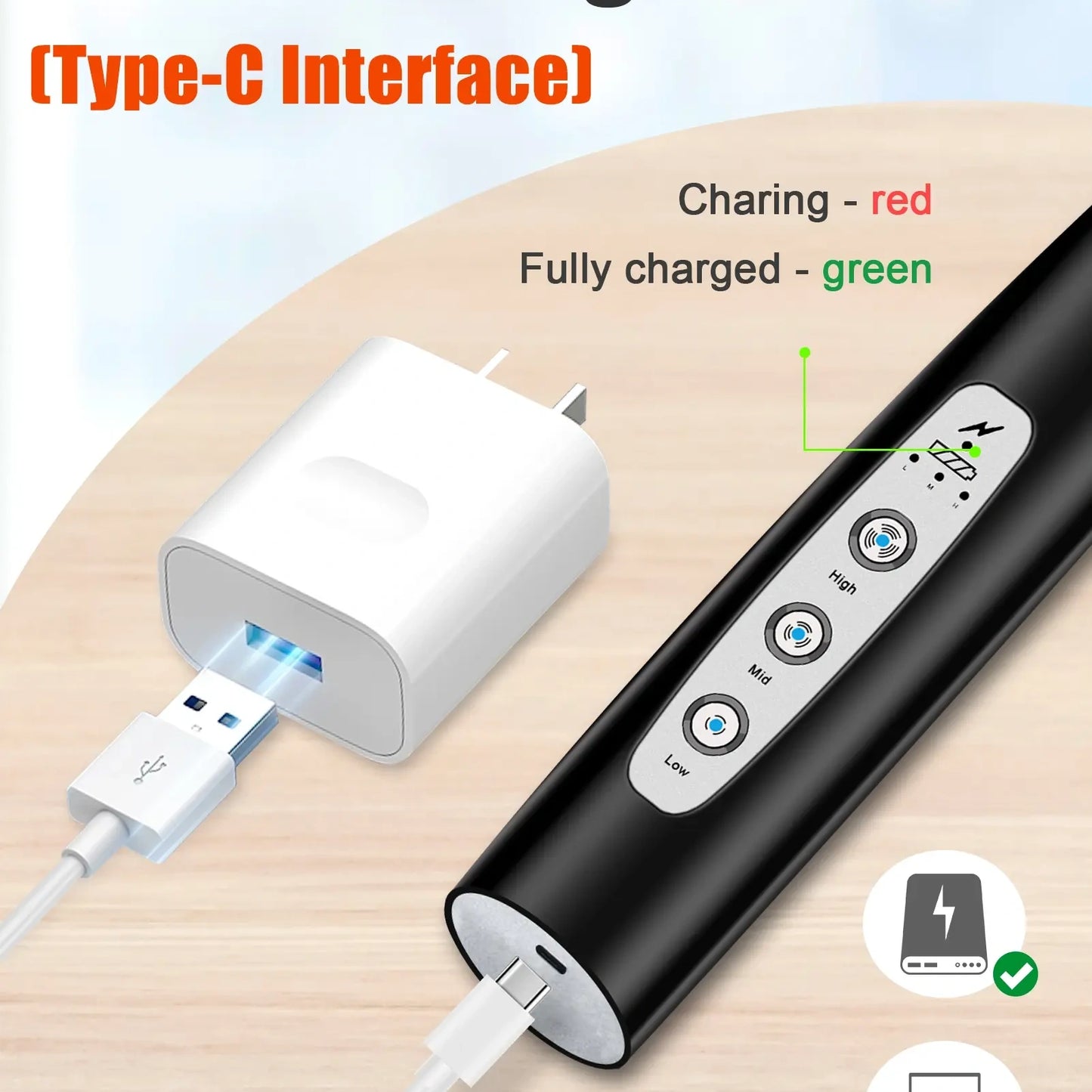 Rechargeable Milk Frother,Coffee Mixer,Frother Wand Drink Mixer