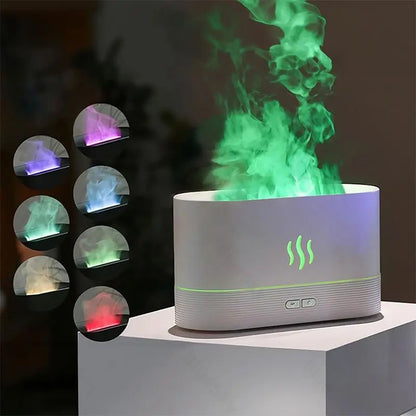 Portable Simulated Flame Air Aroma Diffuser