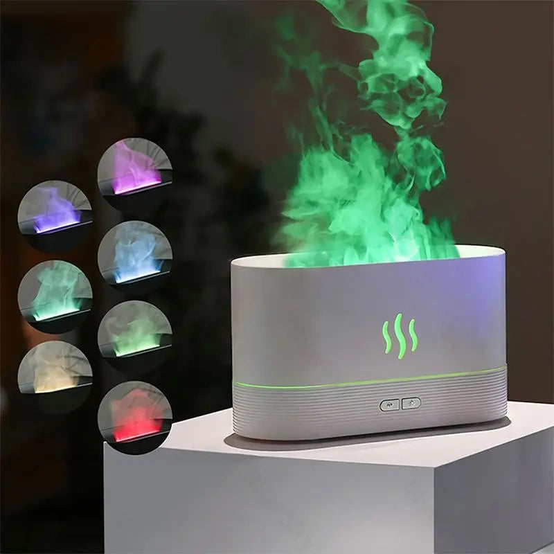 Portable Simulated Flame Air Aroma Diffuser
