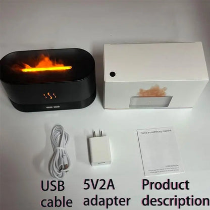 Portable Simulated Flame Air Aroma Diffuser