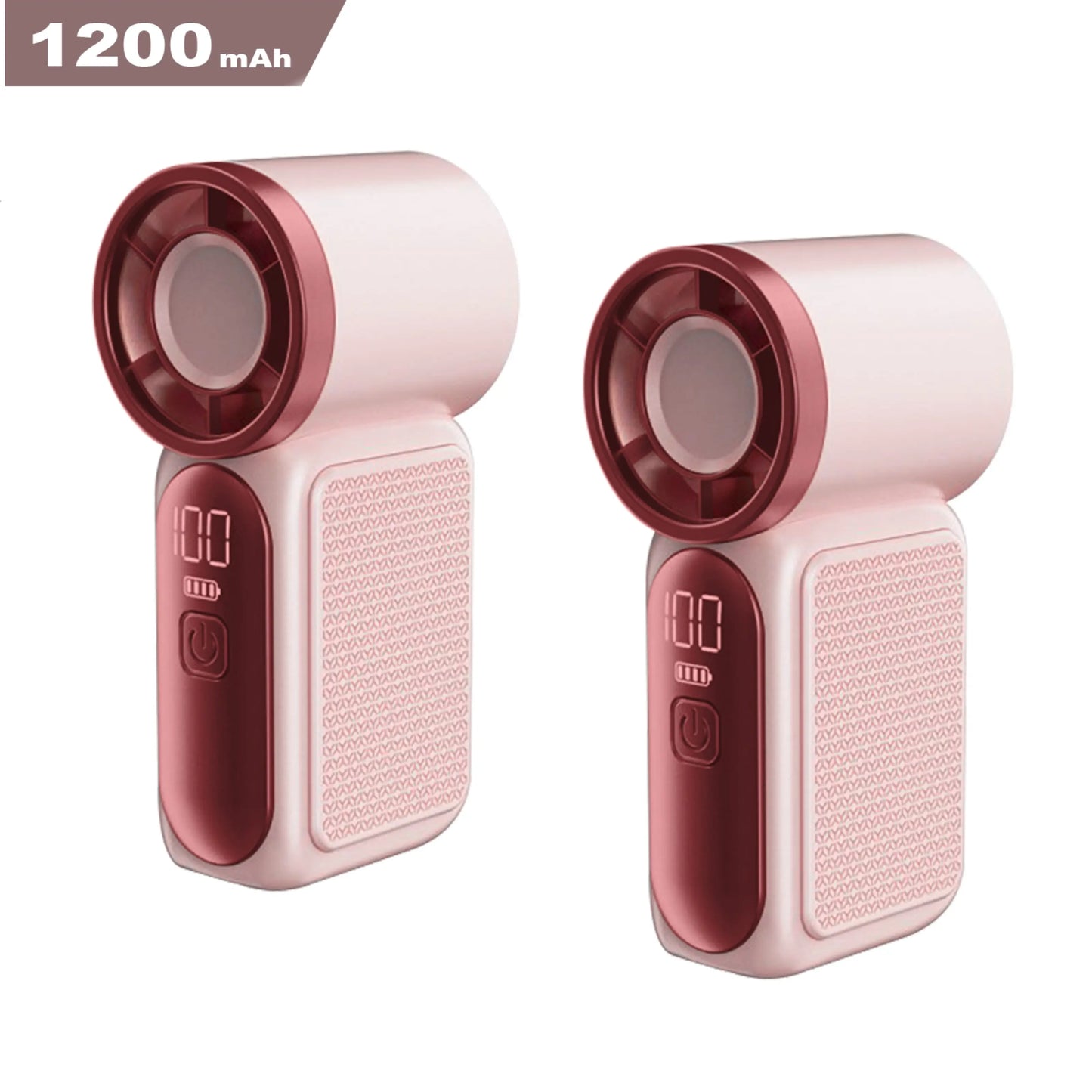 Mini Handheld Fan with LED Display – 6-Speed Turbo Pocket size Fan for Women