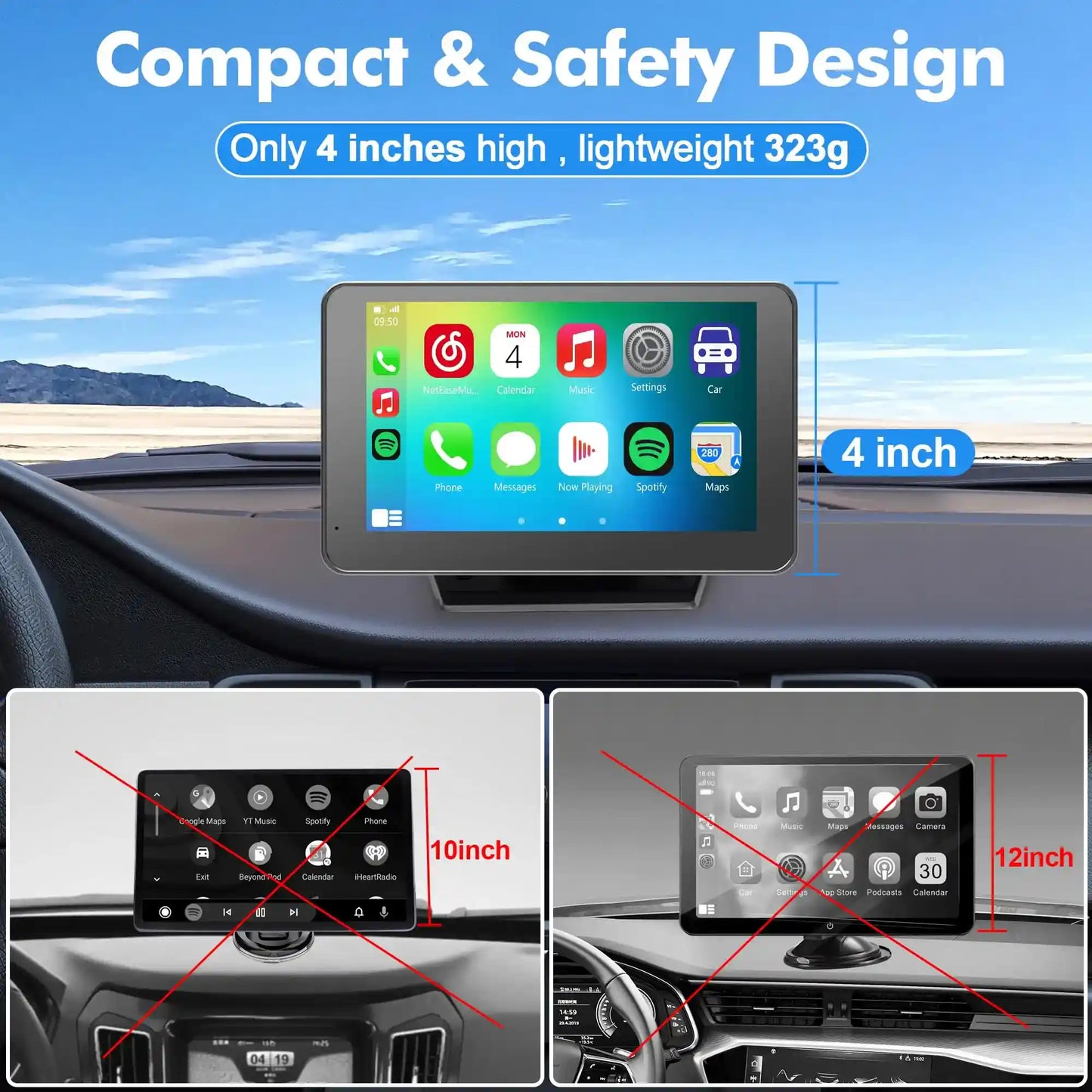 Wireless CarPlay Screen: Smart Drive Display
