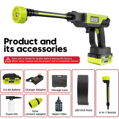 Portable Cordless Pressure Washer