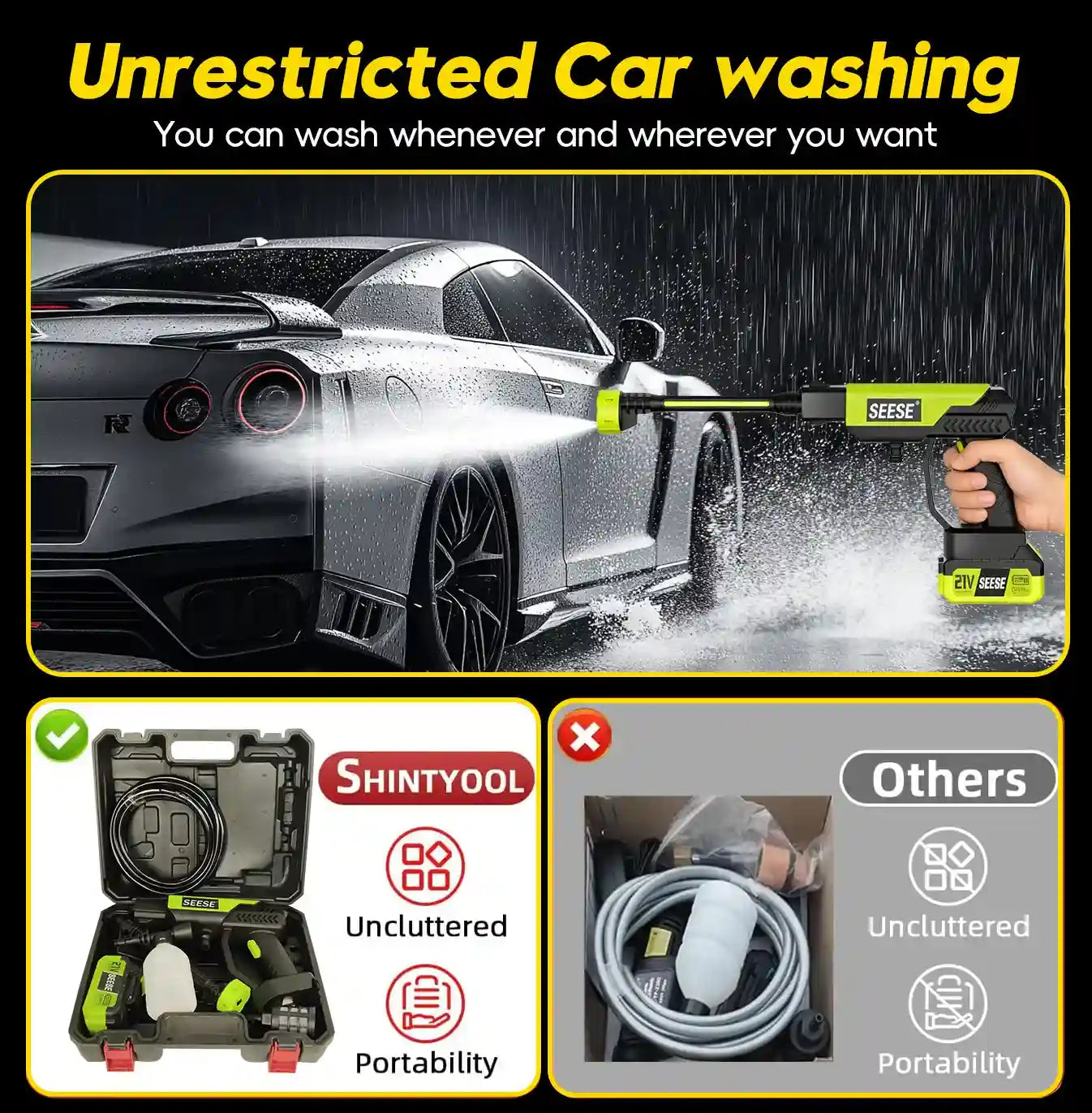 Go Anywhere, Clean Anything: Ultra-Powerful Cordless Pressure Washer
