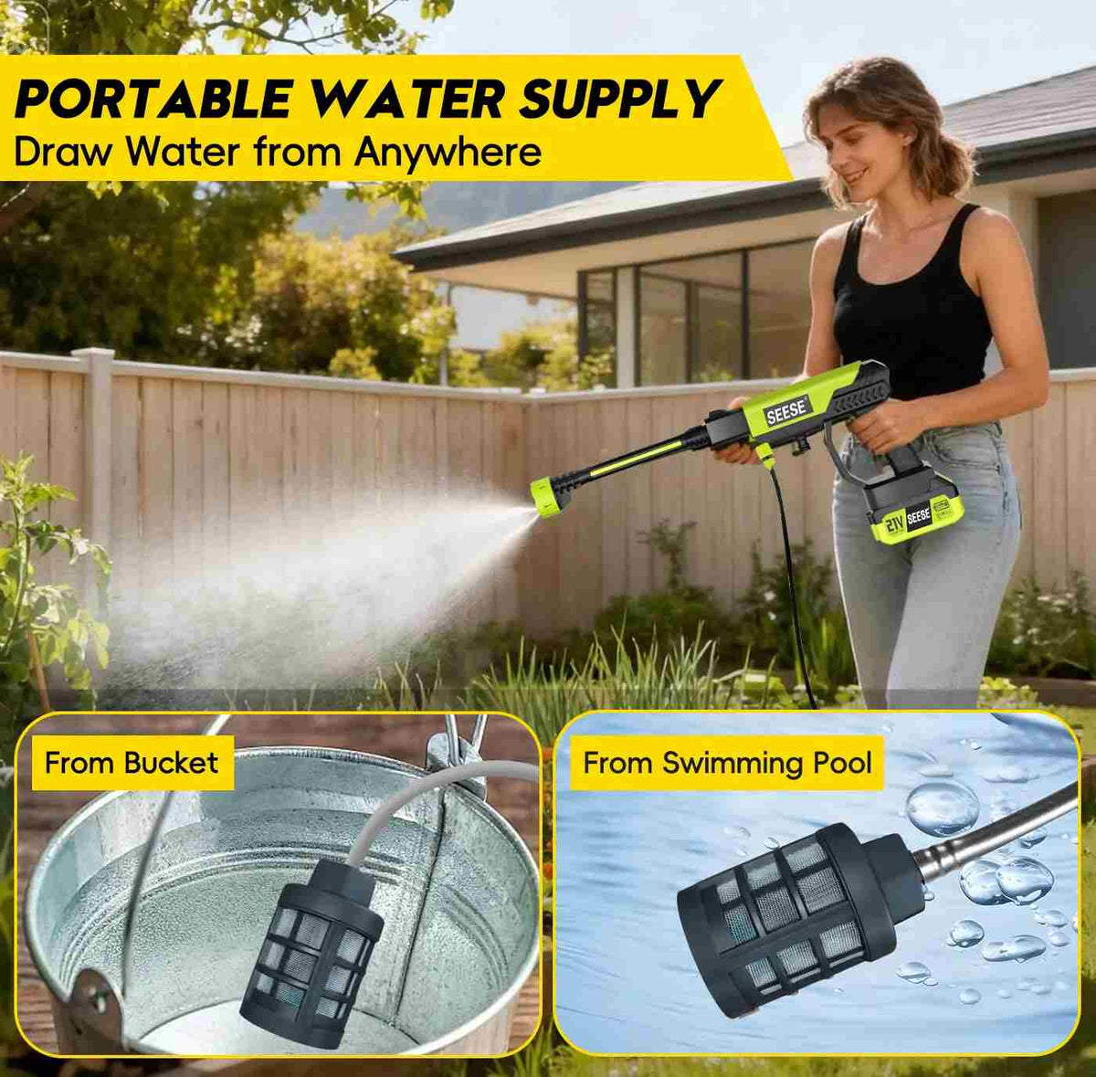 Portable Cordless Pressure Washer