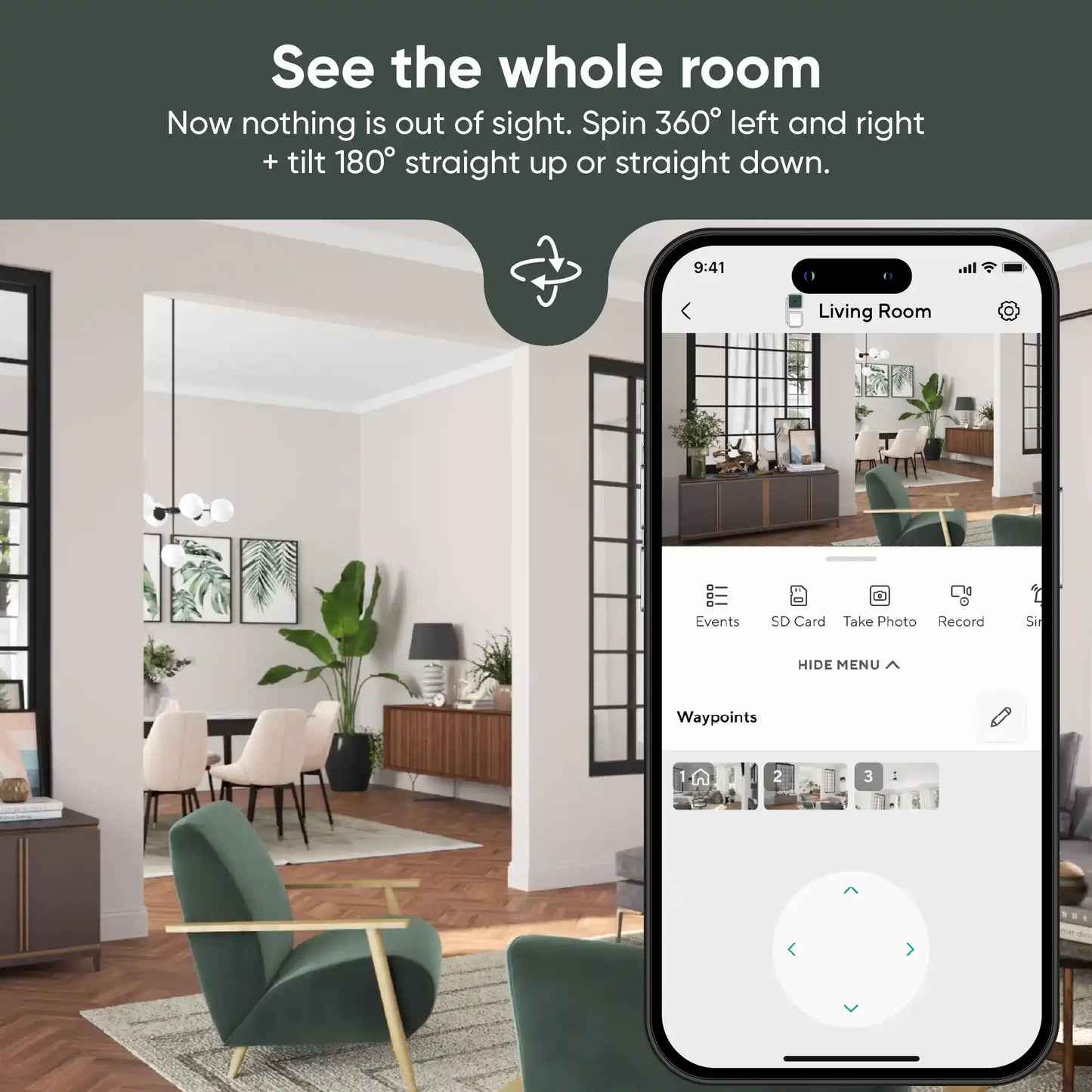 360° Smart Auto-Tracking Home Security Camera