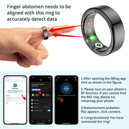 Premium Smart Ring: 24/7 Fitness & Health Tracker