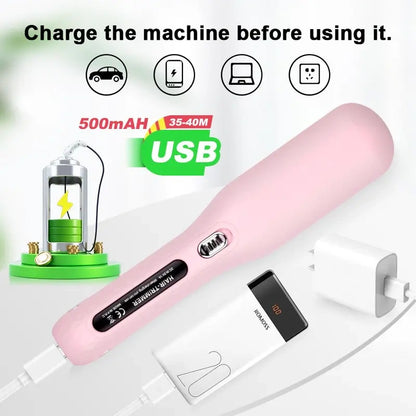 Cordless Split End Clipper – Portable Wireless Hair Care Trimmer