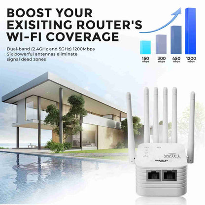 WiFi Extender: Eliminate Dead Zones Instantly