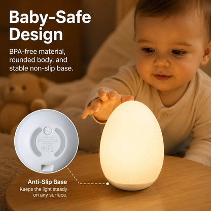 [BUY 1 GET 1 FREE] Touch-Dimming RGB Egg Night Light