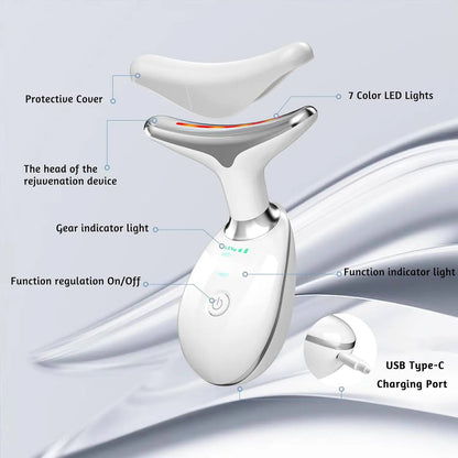 7-in-1 LED Color Therapy Face & Neck Sculpting Wand