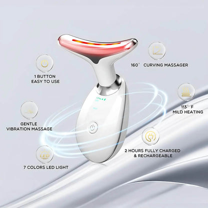 7-in-1 LED Color Therapy Face & Neck Sculpting Wand