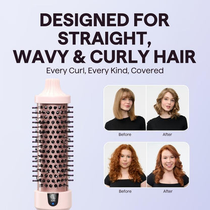 Professional Thermal Blowout Brush & Hair Straightening Styler