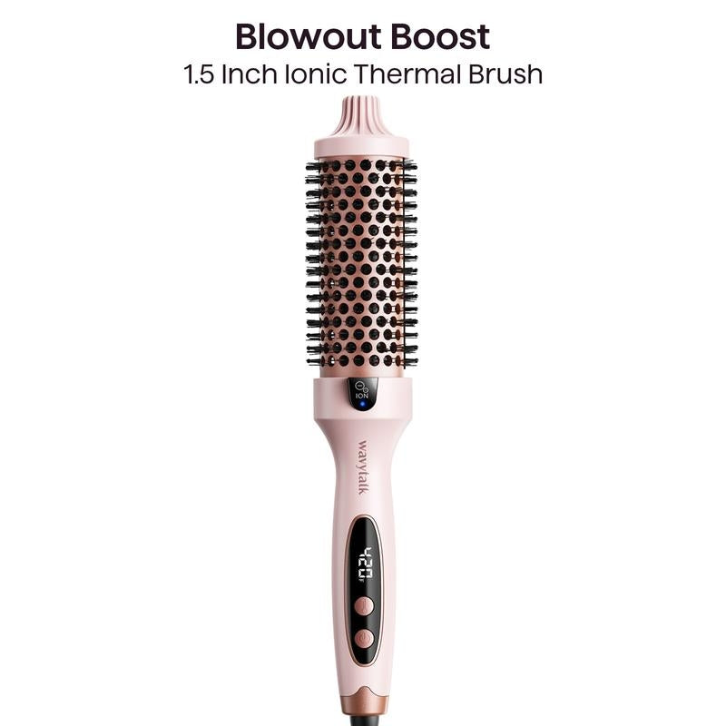 Professional Thermal Blowout Brush & Hair Straightening Styler