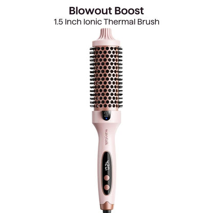 Professional Thermal Blowout Brush & Hair Straightening Styler