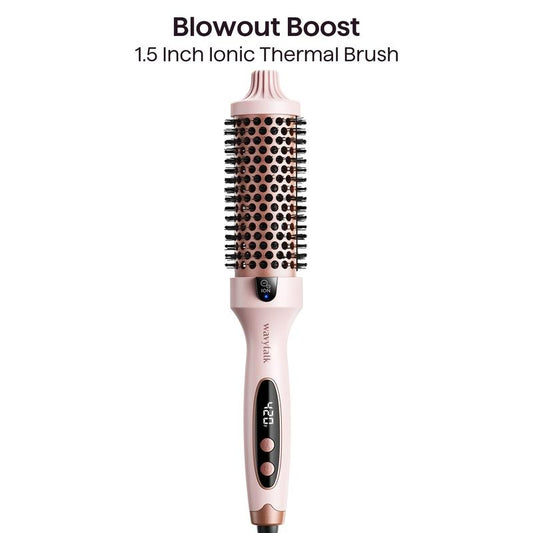 Professional Thermal Blowout Brush & Hair Straightening Styler