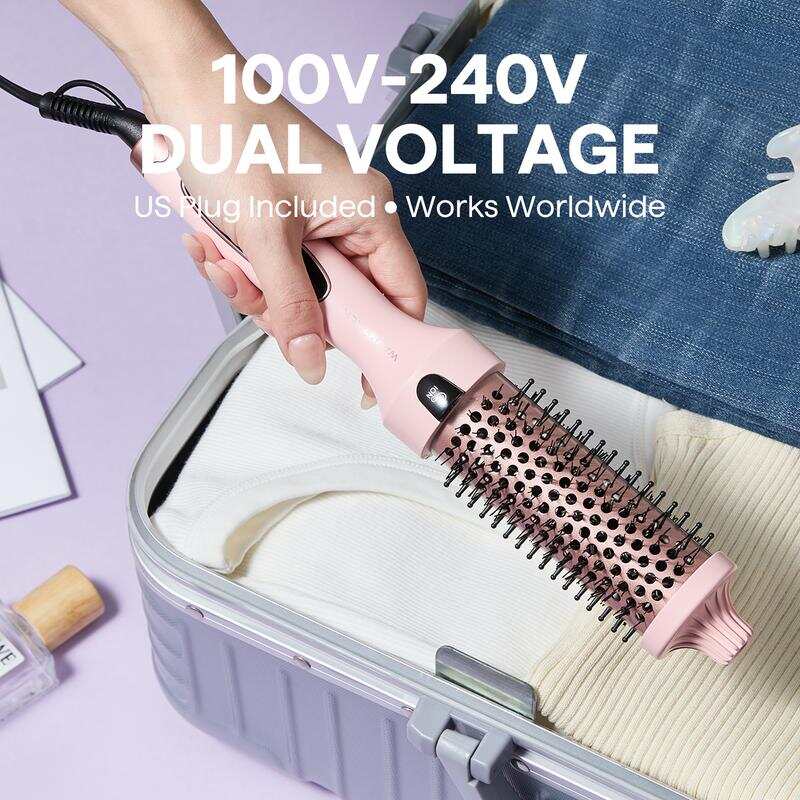 Professional Thermal Blowout Brush & Hair Straightening Styler