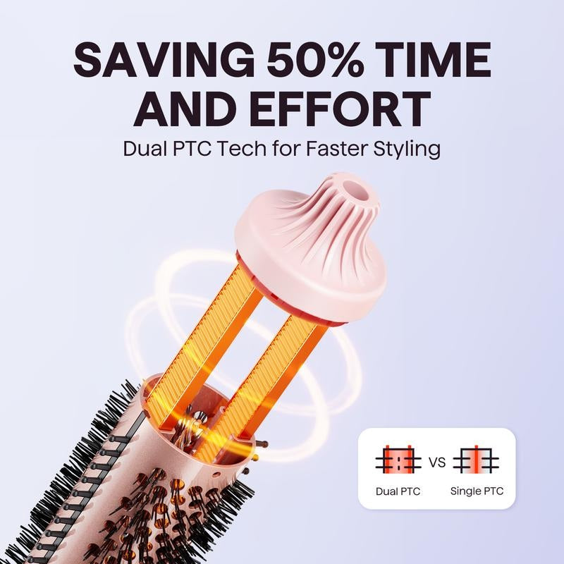 Professional Thermal Blowout Brush & Hair Straightening Styler