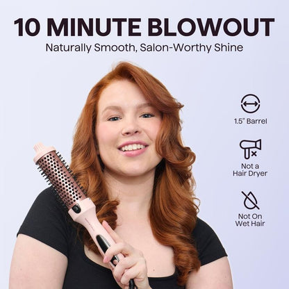 Professional Thermal Blowout Brush & Hair Straightening Styler