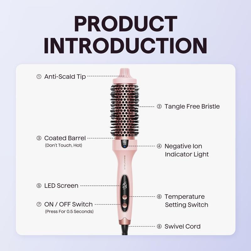 Professional Thermal Blowout Brush & Hair Straightening Styler