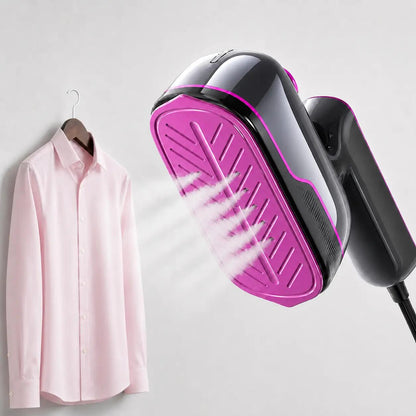 2-in-1 Handheld Clothes Steamer & Flat Iron — Instant Wrinkle Removal