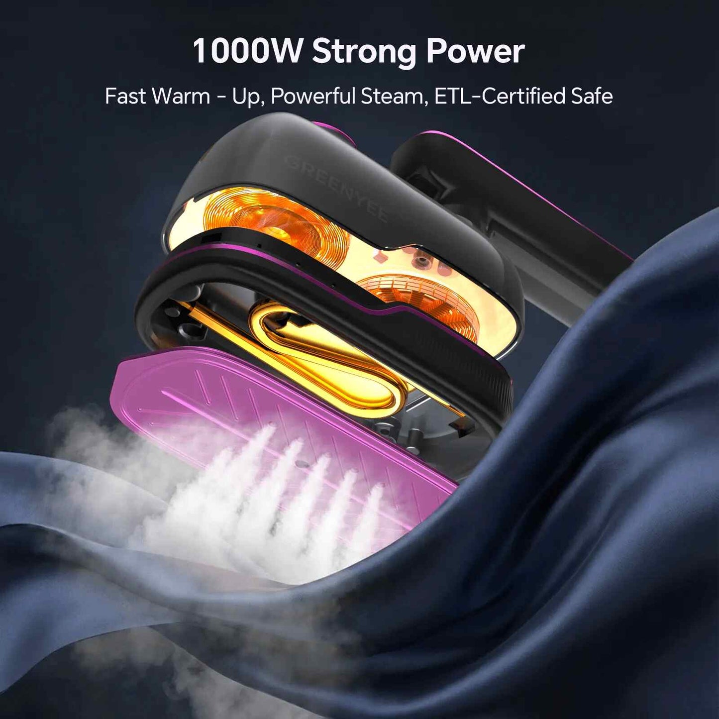 2-in-1 Handheld Clothes Steamer & Flat Iron — Instant Wrinkle Removal