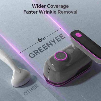 2-in-1 Handheld Clothes Steamer & Flat Iron — Instant Wrinkle Removal