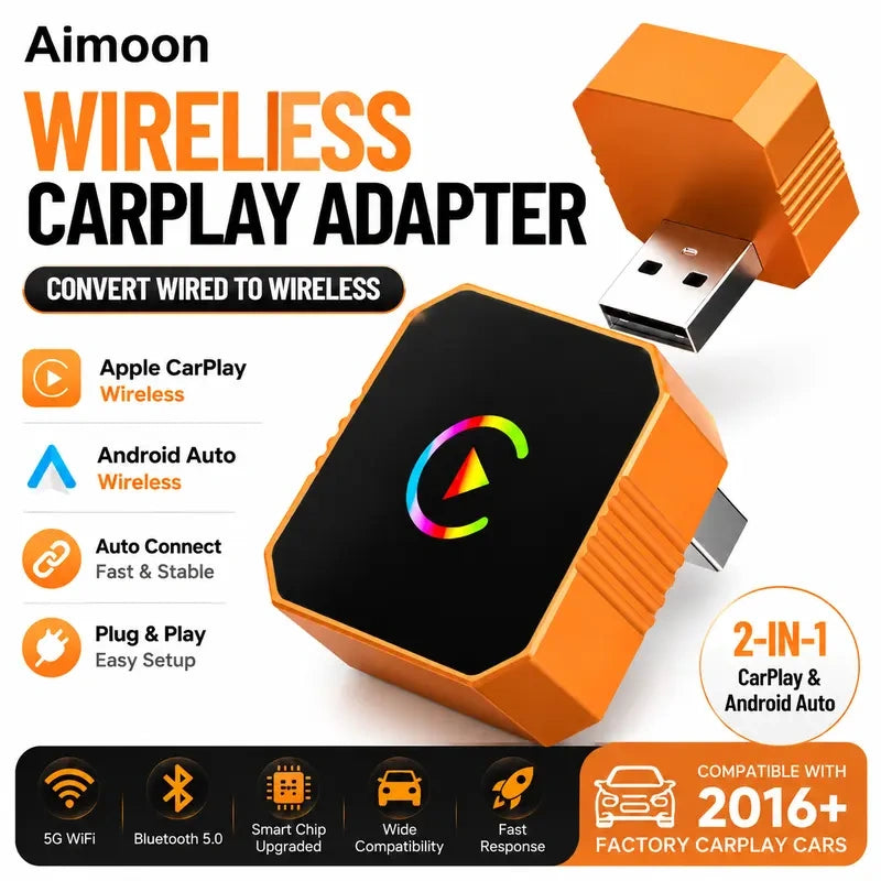 2 in 1 Wireless CarPlay Adapter