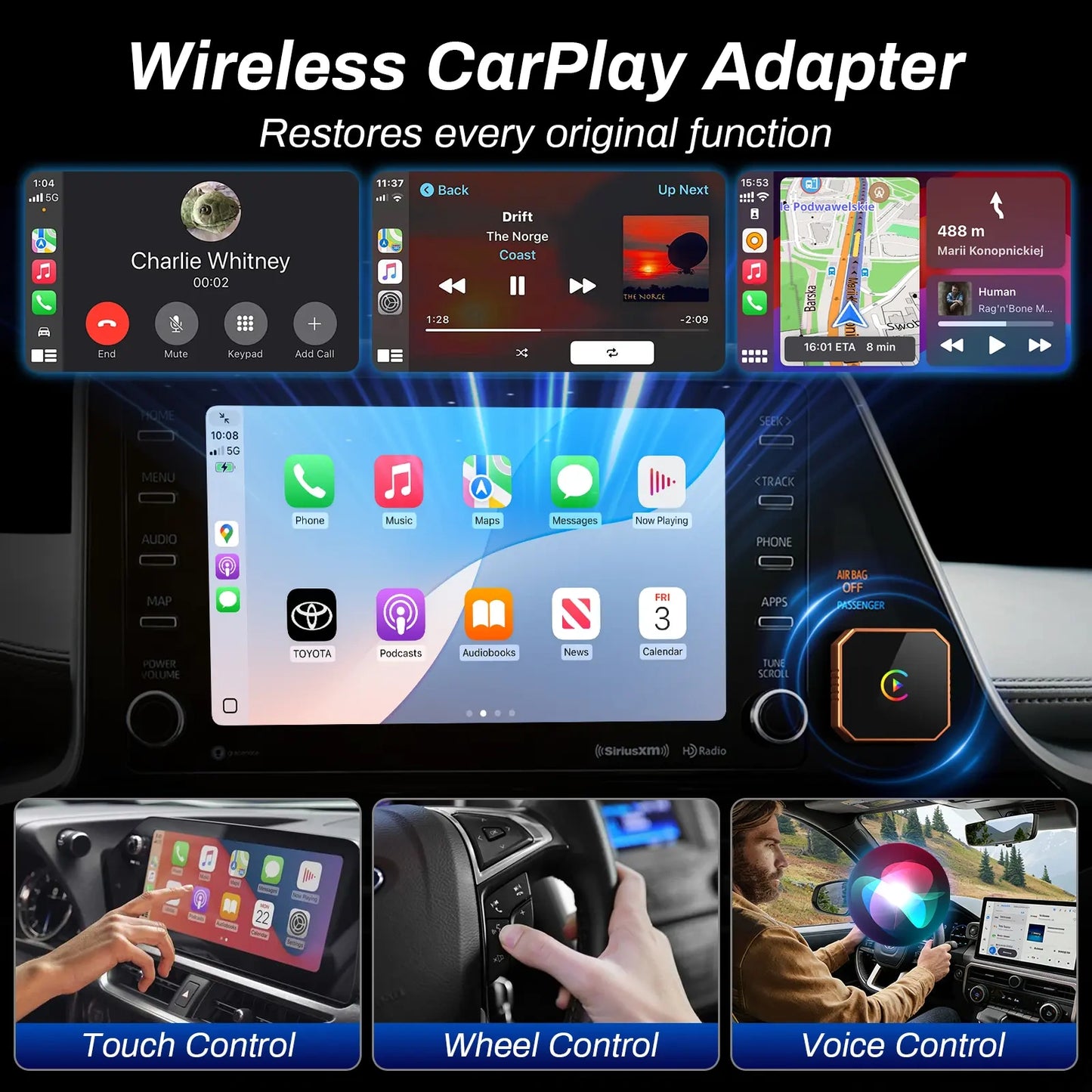 2 in 1 Wireless CarPlay Adapter