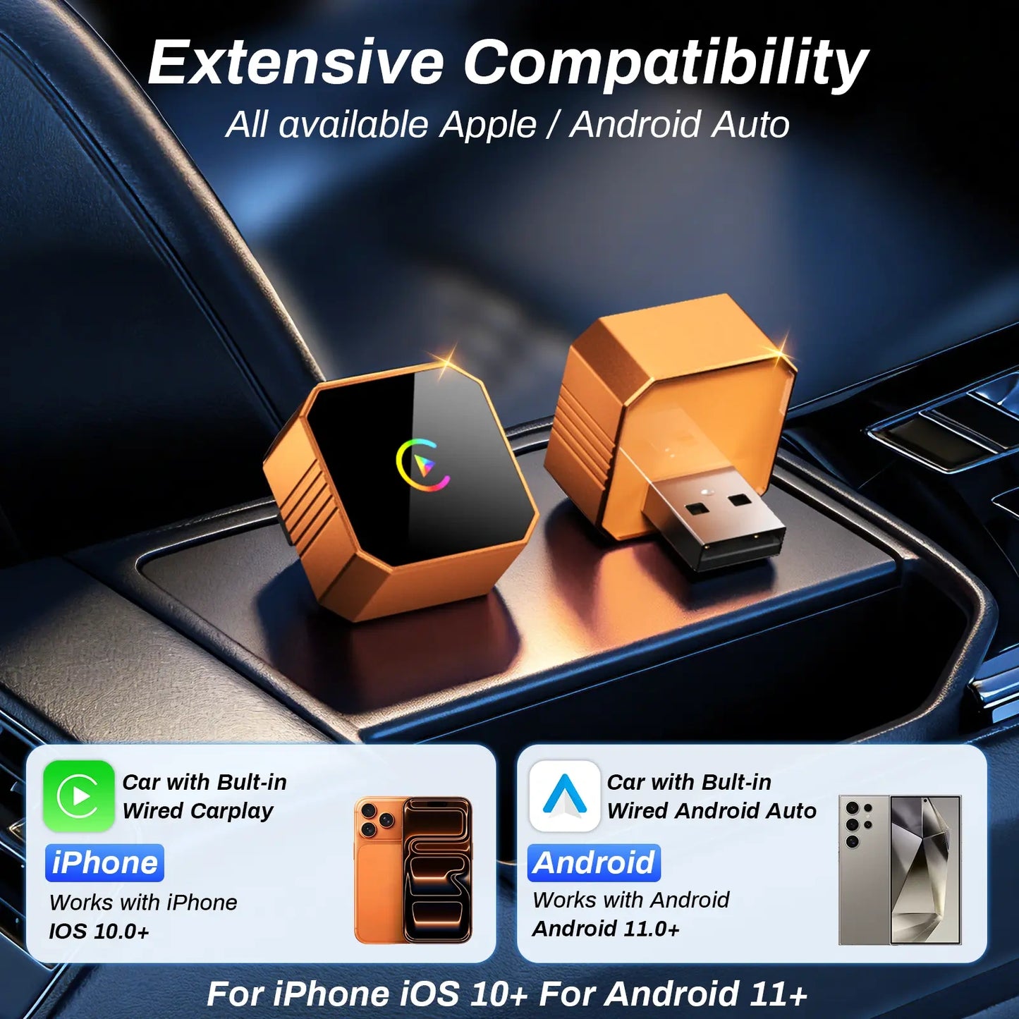 2 in 1 Wireless CarPlay Adapter