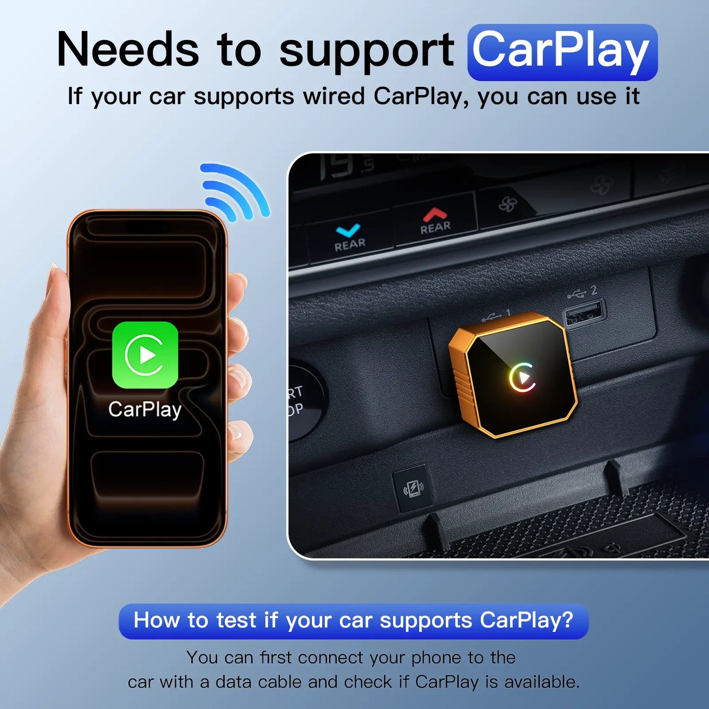 2 in 1 Wireless CarPlay Adapter
