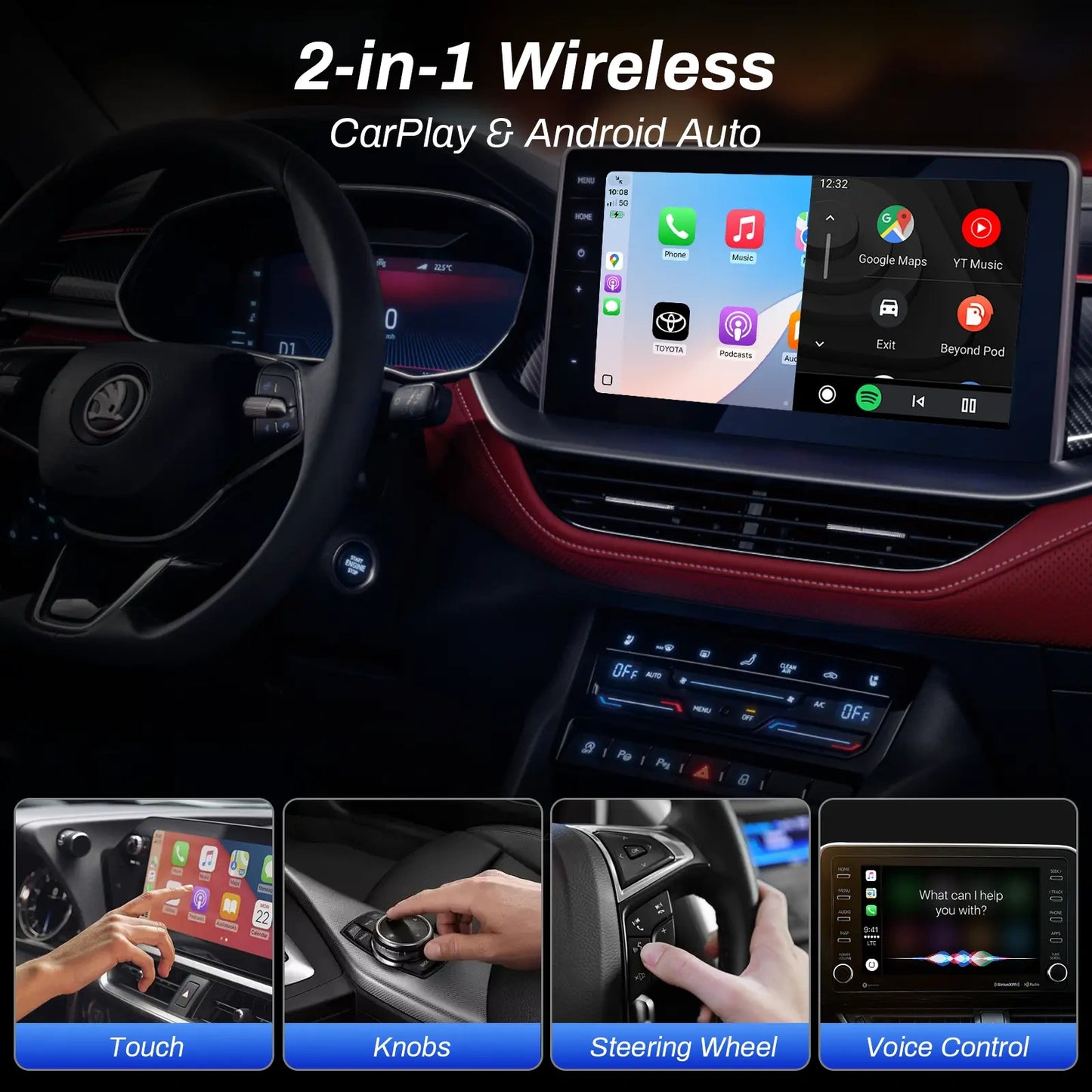 2 in 1 Wireless CarPlay Adapter