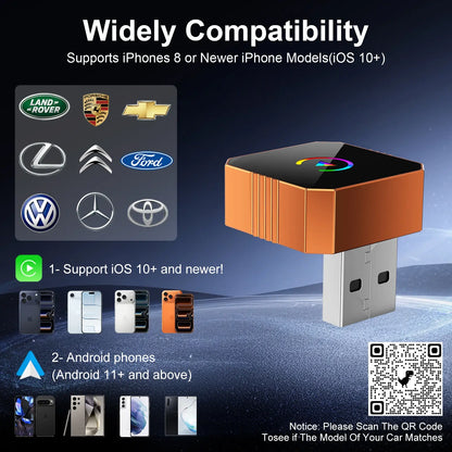 2 in 1 Wireless CarPlay Adapter