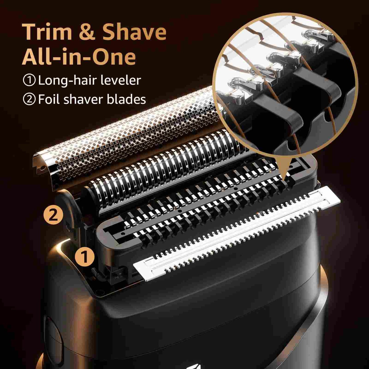 IPX7 Waterproof Mini Foil Shaver