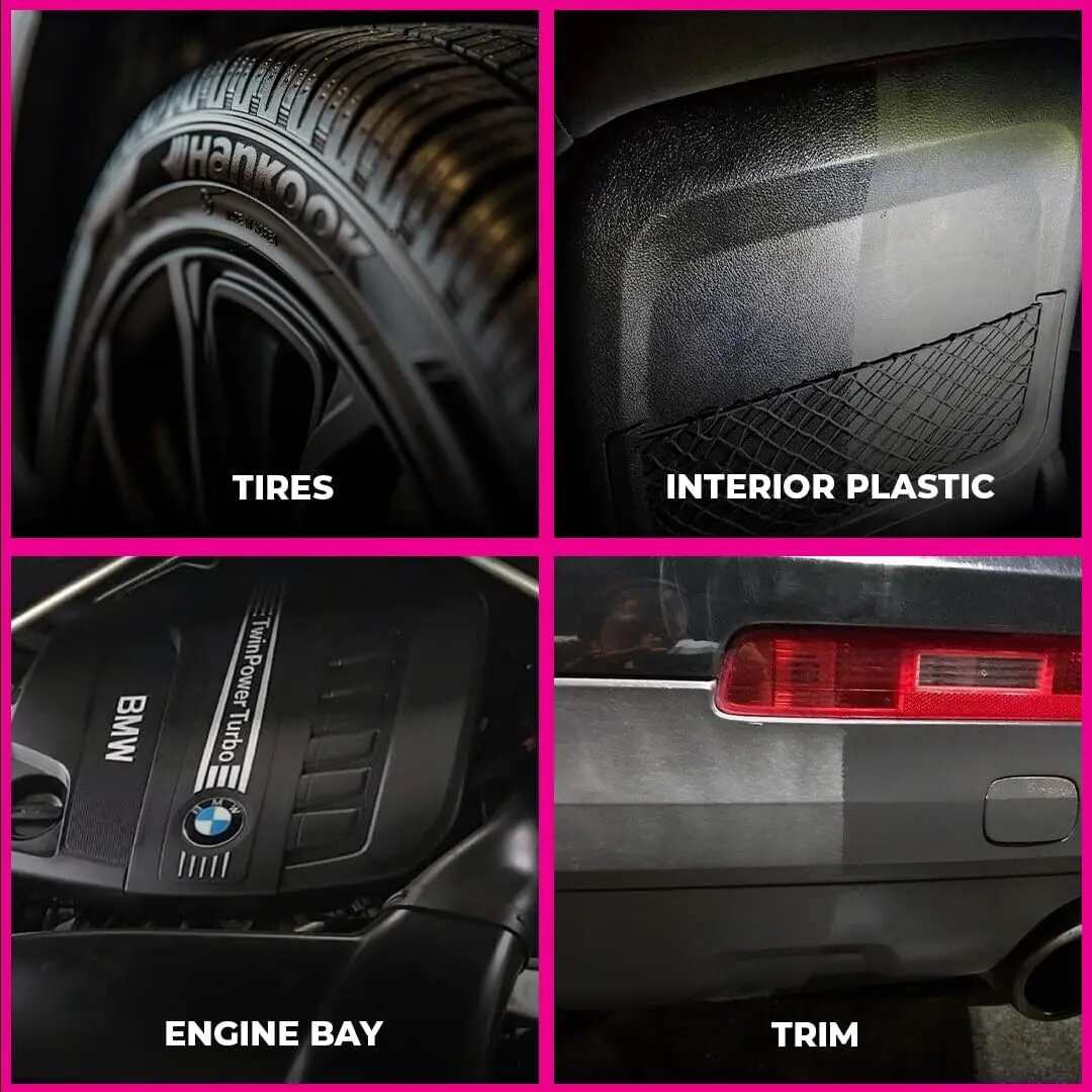 Premium High-Gloss Tire & Trim Dressing for Lasting Wet-Look Shine