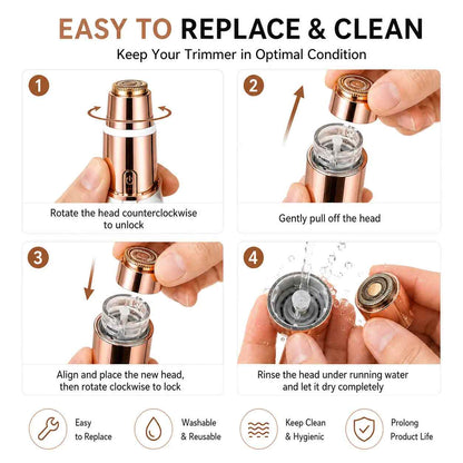 [BUY 1 GET 1 FREE] 2-in-1 Rechargeable Face & Brow Trimmer